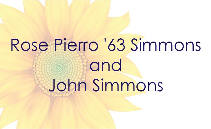 Rose Pierro '63 Simmons and John Simmons